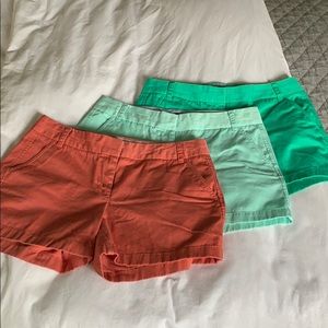 J Crew Set of 3 Chino Shorts